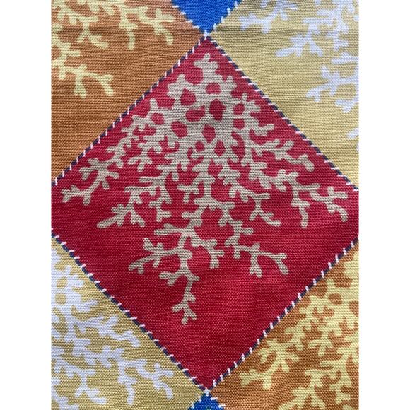 Brunschwig & Fils "Coral Shores" fabric vintage swatch 27 x 33 - Picture 3 of 7